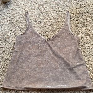 Shimmering tank top
